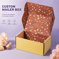 Boîte d'expédition personnalisée en kraft écologique, alliant impression couleur et fabrication en gros pour les produits cadeaux