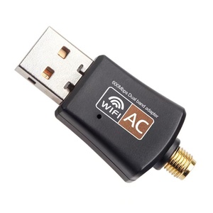 Adaptador <span class=keywords><strong>USB</strong></span> 2,0 WIFI antena extraíble PC red <span class=keywords><strong>WLAN</strong></span> enrutador ALFA UAC08D 600 Mbps dongle WIFI inalámbrico - Product Image 2