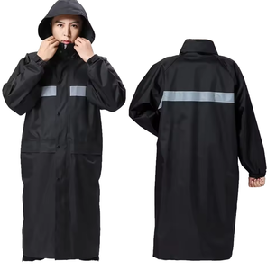 Chubasquero Impermeable con Capucha Reflectante, Estilo Moderno y Simple para Adultos, Ideal para Pesca y Viajes - Product Image 1