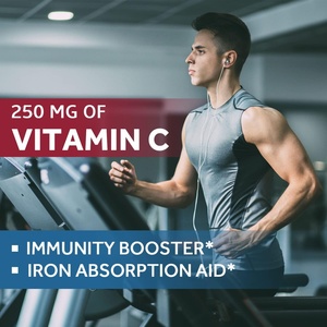 Suplemento de Hierro 65 mg con Vitamina C, Aumenta los Niveles de Energía, Suplemento para la Salud de Adultos, Tabletas de Hierro - Product Image 6