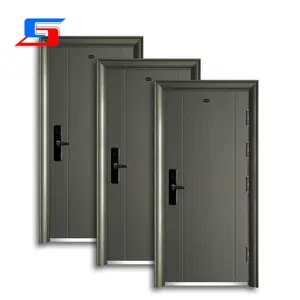 Porta di sicurezza decorativa in metallo Custom acciaio porta porta d'ingresso per case moderne
