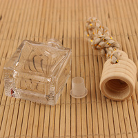 Vente en gros de flacons diffuseurs pour voiture, flacon de parfum miniature pour voiture de 10 ml avec bouchon en bois F888