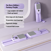 Planche de fitness ergonomique antidérapante avec 10 roulements en acier pour sculpter les jambes, planche de pompes pliable en 1 seconde, brûle-graisse, cardio, pour la maison, OEM