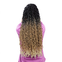 Faux locs synthétiques en gros, tresses au crochet Spring, cheveux en fibre à double trame fabriqués à la machine, dreadlocks africaines pour femmes