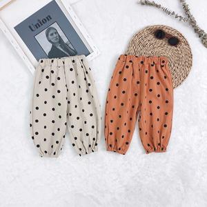Pantalones Anchos de Lino con Puntos para Niños, Primavera-Verano 2019, Venta al Por Mayor, 2 Colores a Elegir, para Niños y Niñas de 1 a 5 Años - Product Image 3