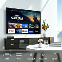 Téléviseur intelligent 4K ultra-fin avec cadre, UHD LED, avec fonction de mise en miroir intelligent, commande vocale, WiFi, Bluetooth, pour la maison et le bureau, directement de l'usine