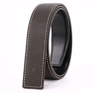 Ceinture En Cuir cukup OEM ODM sabuk pinggang kulit sapi asli pria merek mewah terkenal klasik kustom - Product Image 3