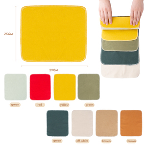 Rouleau de serviettes sans papier réutilisables en <span class=keywords><strong>flanelle</strong></span> de coton biologique personnalisées lavables lingettes de cuisine en bambou serviettes alternatives sans papier - Product Image 5