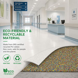 Rouleau de <span class=keywords><strong>sous</strong></span>-couche acoustique en caoutchouc PU recyclé pour sols flottants – Isolation <span class=keywords><strong>phonique</strong></span> contre les impacts sonores pour hôtels, immeubles de grande hauteur et villas résidentielles - Product Image 4