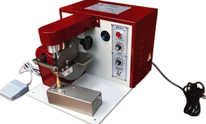 Machine automatique de coloration des bords de petite taille pour cuir, pour bords de formes irrégulières et régulation de la vitesse de la machine à huiler les bords - Product Image 3