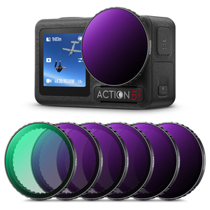 Kit Filtri per Fotocamera K&F Concept, Filtro PL ND a Inserimento Singolo con Rivestimento Antiriflesso Verde per DJI Osmo Action 3/4/5PRO - Product Image 1