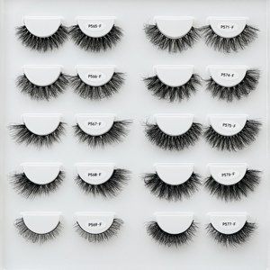 Sans cruauté 3D Volume Eye Lash Faux Vison Faux Cils Wispy Strips Lash Boîte d'emballage de cils personnalisés - Product Image 5