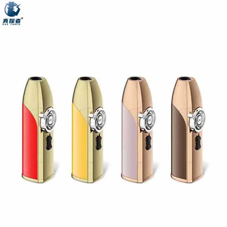 GF-867 windproof mini metal luxury pink jet flame smoking cigar gas butane torch lighter