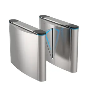 Turboo CE Certification Stainless Gate Bidirectional Security Door Flap Barrier Turnstile Gate