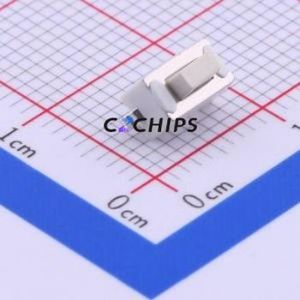1TS002C-2400-5001-CT Tactile Switch SMD,6x3.5mm Switch Single Pole Single Throw Rectangle Button 2.4N Vertical Mount - Product Image 1