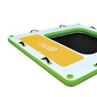 Nouveau produit Portable PVC maille piscine Dock gonflable eau plate-forme de natation tapis flottants pour la mer