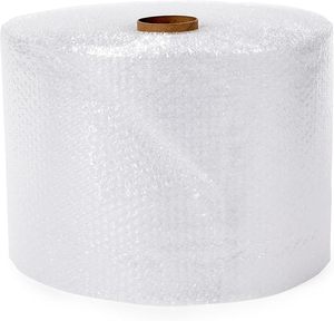 Basics Bubble Cushioning Waterproof Wrap <b>Packing</b> <b>Material</b> Self Adhesive Seal for Fragile Items Perforated 12-Inch X 175 Foot - Product Image 1