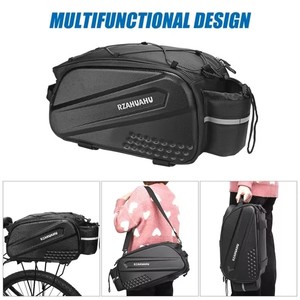 Wasserdichte Fahrrad-Gepäckträgertasche mit Hartschale, 10L Großes Fassungsvermögen, Hängende Mountainbike-Aufbewahrungstasche - Product Image 2