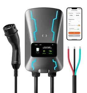 Wolfbox EU-AC07低価格32A7kwタイプ2ヨーロッパ標準電気充電器カーステーションEv急速充電