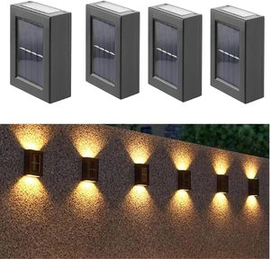 <strong>Solar</strong> Wall <strong>Lights</strong> Outdoor Waterproof up and Down Dusk to Dawn LED Outdoor Lighting for House Yard <strong>Deck</strong> Garage Front Porch - Product Image 4