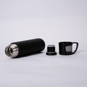 Nouveauté : Thermos isotherme en acier inoxydable à double paroi de 400 ml, forme balle, avec logo personnalisé - Product Image 3