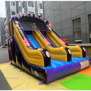 Alquiler de Tobogán Acuático Inflable Doble de PVC Comercial para Niños, Tamaño Personalizado, Certificado CE, Tobogán Acuático Inflable para Exteriores - Product Image 3