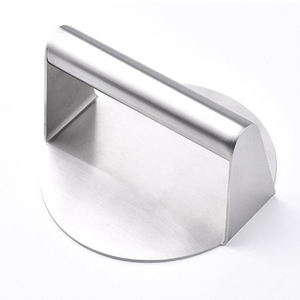 ホット304ステンレス鋼バーガープレスノンスティックスムースハンバーガーベーコングリル肉スマッシュバーガープレス - Product Image 4