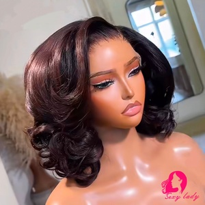 Sourced From One Single Donor 100% Unprocessed Human Hair Pre-plucked Small Knot HD Lace Frontal Loose Wave <strong>Wig</strong> for Party - Product Image 6
