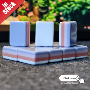 Fichas de Mahjong Americanas Rojas, Fichas Acrílicas de 4 Capas con 160 Cartas, Juego de Lujo Grabado e Idea de Regalo de Navidad - Product Image 2
