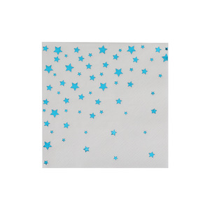 Blue Star Printed Paper Napkins 250mm Disposable For Parties And Gatherings - Product Image 5