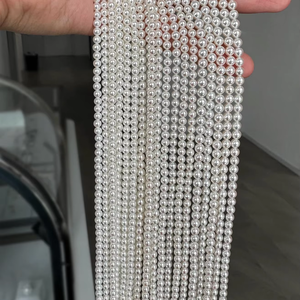 Perlas Redondas de Agua Dulce 100% Naturales AAAAA de 4-5 mm, Forma Barroca, Estilo Moderno para la Elaboración de Joyas, Color <span class=keywords><strong>Perla</strong></span> de Arroz - Product Image 6