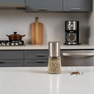 <span class=keywords><strong>Moulin</strong></span> à sel et à <span class=keywords><strong>poivre</strong></span> manuel, directement de l'usine, avec bouteille en verre transparente de 160 ml, compatible lave-vaisselle - Product Image 4