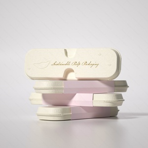 Round Aluminum Lip Balm Container with Eco-Friendly Pulp Packaging, Portable Lip Balm Jar with Custom Molded Pulp Packaging - Product Image 2