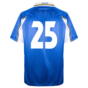 Camiseta Retro Personalizada de Fábrica para Hombre, Elástica, Transpirable, de Secado Rápido, 100% Poliéster, Cuello en V, Manga Corta, <span class=keywords><strong>Chelsea</strong></span> 1998 ECWC Final No25 Zola - Product Image 1