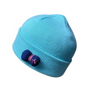 Bonnet personnalisé en polyester tricoté pour enfants pour l'automne et l'hiver Bonnet chaud brodé en 3D pour les voyages d'affaires à la plage - Product Image 1