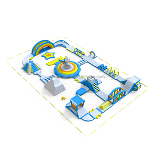 Juegos inflables de <span class=keywords><strong>playa</strong></span> acuatico, equipo de juego para deportes de agua de mar, Parque inflable flotante - Product Image 1
