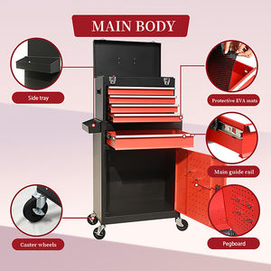 Professionele Werkplaats Opbergen Gereedschapskast Met Lades Zijbak En Pegboard Oem Kar - Product Image 2