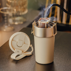 Elegante Vaso Térmico de Acero Inoxidable 316 para Mujer, Taza de Café Portátil de Doble Capa al Vacío con Asa de Transporte Conveniente - Product Image 2