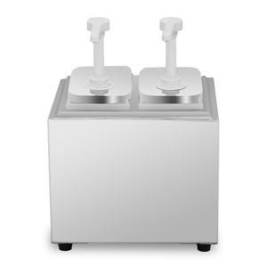 ปั๊มจ่ายซอสสแตนเลสแบบหัวเดียว พร้อมปั๊มพลาสติก สำหรับซอสมะเขือเทศและเครื่องปรุงรส - Product Image 2