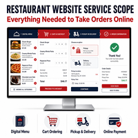 Diseño y Desarrollo de Sitios Web Personalizados para Pedidos en Restaurantes con Menú Digital, Pedidos en Carrito y Entrega a Domicilio