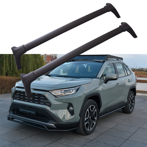 Barres transversales de toit 2 pièces de haute qualité pour Toyota Rav4 2019-2025 en alliage d'aluminium noir - Product Image 4