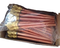 Vanne de charge de réfrigérateur à broche 1/4 avec tube en cuivre de 100 mm, 60 mm, 70 mm – Fourniture directe usine