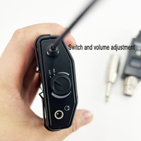 Système de monitoring intra-auriculaire sans fil professionnel (IEM) avec émetteur et récepteur ceinture pour studio, groupe et performances live