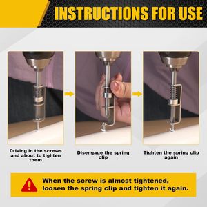 Spring-Loaded Screwdriver <b>Bits</b> 1/4 In Hex Shank Aluminum Alloy Silver Finish For Drill <b>Bit</b> <b>Security</b> - Product Image 3