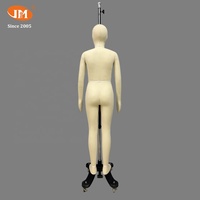 Mannequin de couture Junmei haut de gamme, standard européen et américain, pour fille de 12 ans, corps entier, en fibre de verre recouvert de toile, pose debout