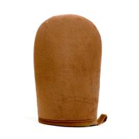 Gant applicateur double face noir/marron pour autobronzant, applicateur de lotion sans soleil, gants de bronzage