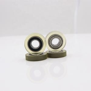 Roda puli mini 8*22*5mm dengan bantalan 688 berlapis karet PU, roda geser untuk mesin penghitung ATM - Product Image 3
