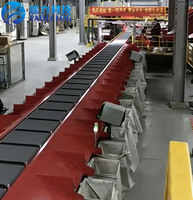 Système de tri linéaire à courroies croisées à haut débit YL, convoyeur de tri automatique de colis pour entrepôt logistique et e-commerce express