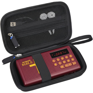 Estuche Portátil Personalizado OEM para la <span class=keywords><strong>Biblia</strong></span> Wonder KJV/NIV, Bolsa de Transporte Compatible con la <span class=keywords><strong>Biblia</strong></span> Wonder/Reproductor de Audio de Meditación Diaria - Product Image 1