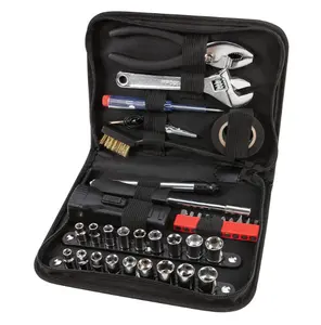 Hicen Performance Tool 38-teiliges kompaktes Werkzeugset mit Reiß verschluss koffer